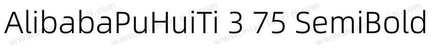 AlibabaPuHuiTi 3 75 SemiBold GBpc E字体转换
